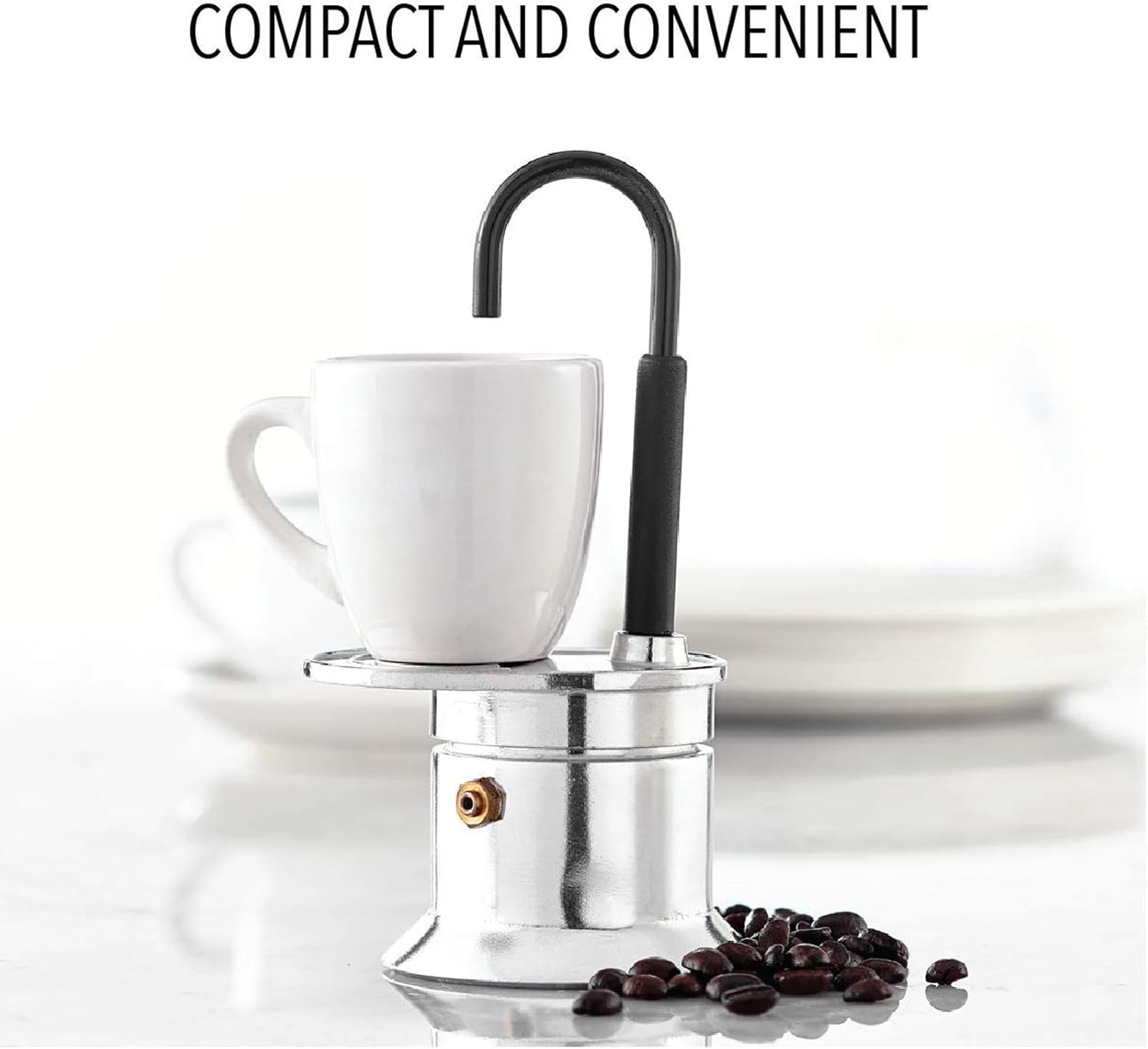 Diydeg Single Tube Pot, 1 Cup 50ML Aluminum Alloy Spout Stovetop Italian Coffee Maker, Classic Stovetop Espresso Maker, Express Pot for Cuban Cafe Brewing, Quick Cleanup Diydeg Single Tube Pot, 1 Cup 50ML Aluminum Alloy Spout Stovetop Italian Coffee Maker, Classic Stovetop Espresso Maker, Express Pot for Cuban Cafe Brewing, Quick Cleanup