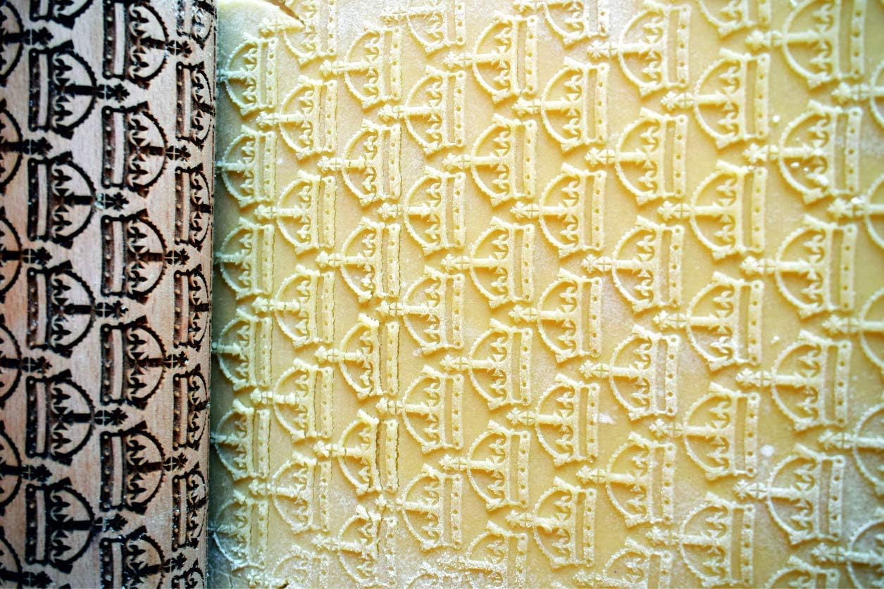 Embossing Rolling Pin COFFEE. Laser Engraved Dough Roller with COFFEE and BEANS Pattern for Embossed Cookies or Pottery by Algis Crafts Embossing Rolling Pin COFFEE. Laser Engraved Dough Roller with COFFEE and BEANS Pattern for Embossed Cookies or Pottery by Algis Crafts