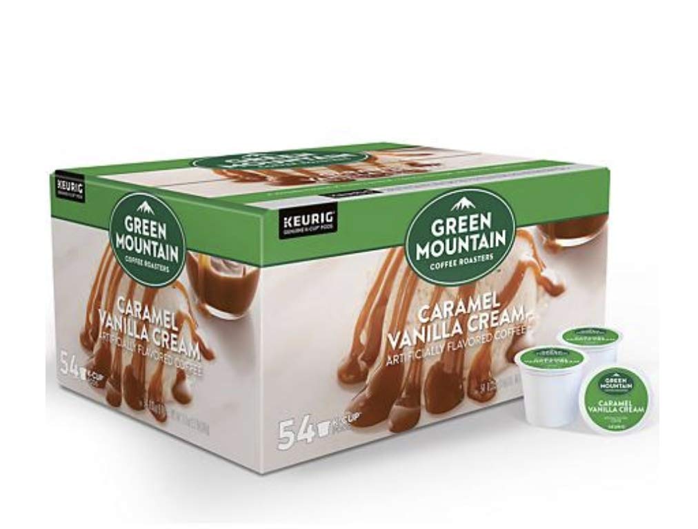 Green Mountain Coffee, Caramel Vanilla Cream (54 K-Cups) Net Wt 17.9 Oz,, () Green Mountain Coffee, Caramel Vanilla Cream (54 K-Cups) Net Wt 17.9 Oz,, ()