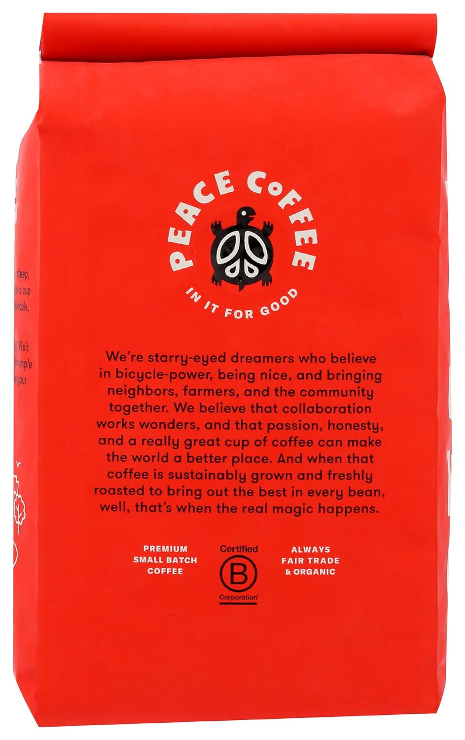 PEACE COFFEE Organic French Roast Coffee, 12 OZ PEACE COFFEE Organic French Roast Coffee, 12 OZ