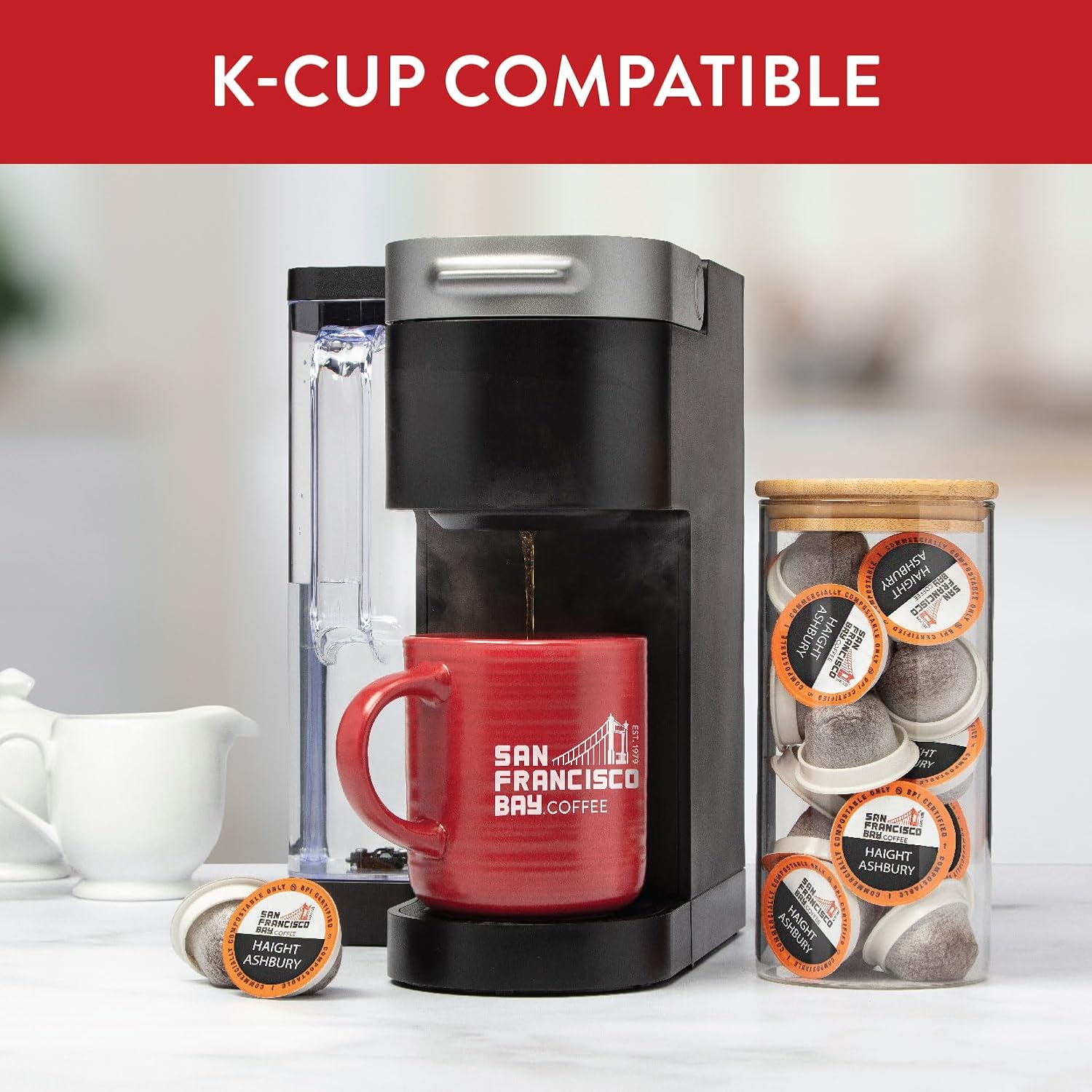 San Francisco Bay Compostable Coffee Pods - Hazelnut Crème (80 Ct) K Cup Compatible including Keurig 2.0, Flavored, Medium Roast San Francisco Bay Compostable Coffee Pods - Hazelnut Crème (80 Ct) K Cup Compatible including Keurig 2.0, Flavored, Medium Roast
