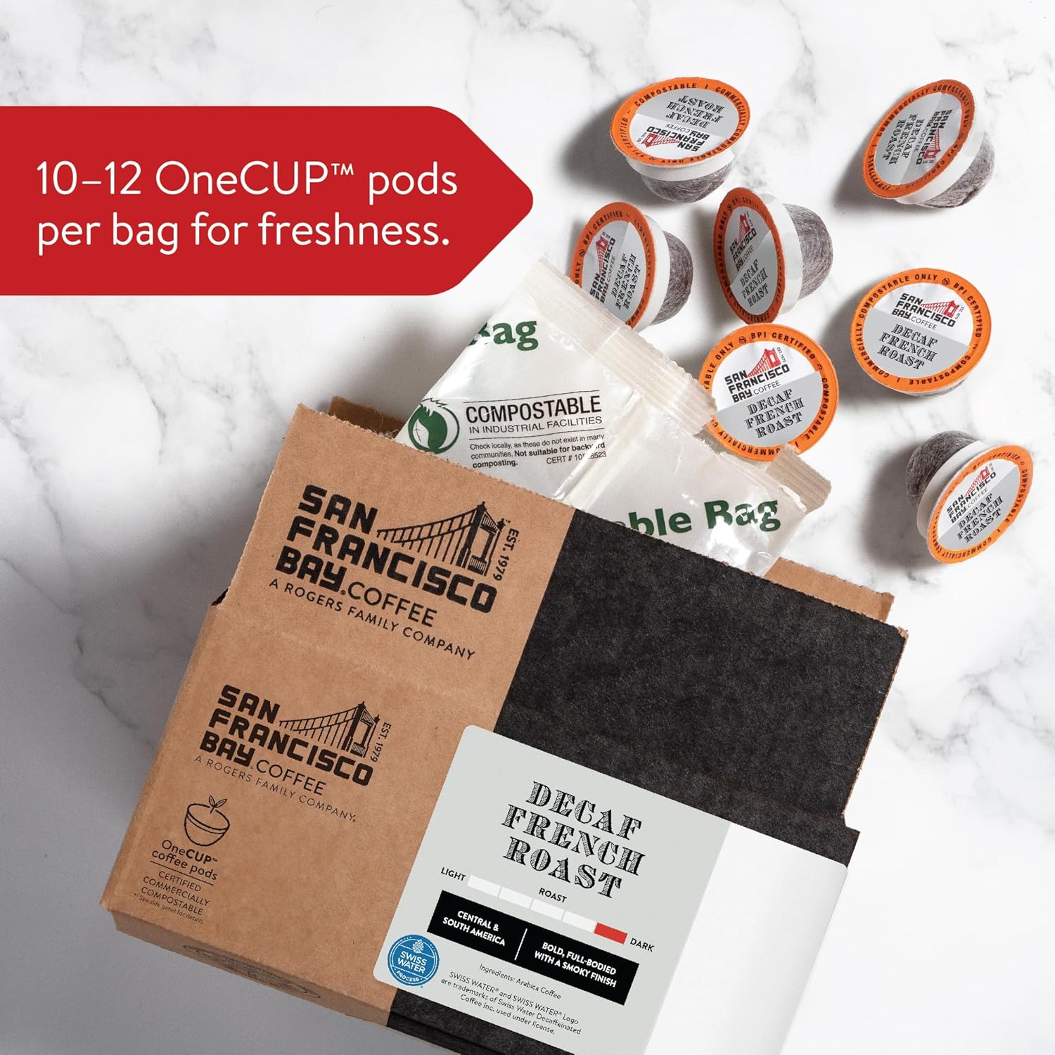 San Francisco Bay Compostable Coffee Pods - Hazelnut Crème (80 Ct) K Cup Compatible including Keurig 2.0, Flavored, Medium Roast San Francisco Bay Compostable Coffee Pods - Hazelnut Crème (80 Ct) K Cup Compatible including Keurig 2.0, Flavored, Medium Roast