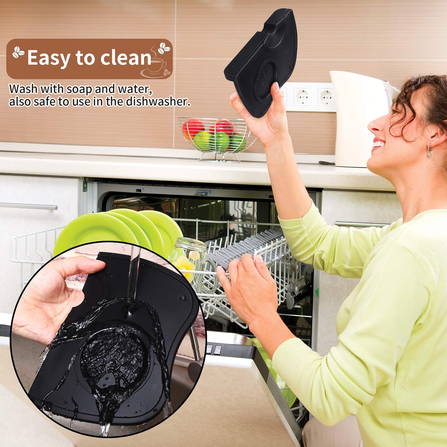 Set of 2 Pieces Espresso Knock Box and Coffee Tamper Mat Reliable Barista Tools with Removable Knock Bar Non-slip Base Food Safe Silicone Espresso Tamper Mat for Barista Bar Shop Worktop Set of 2 Pieces Espresso Knock Box and Coffee Tamper Mat Reliable Barista Tools with Removable Knock Bar Non-slip Base Food Safe Silicone Espresso Tamper Mat for Barista Bar Shop Worktop