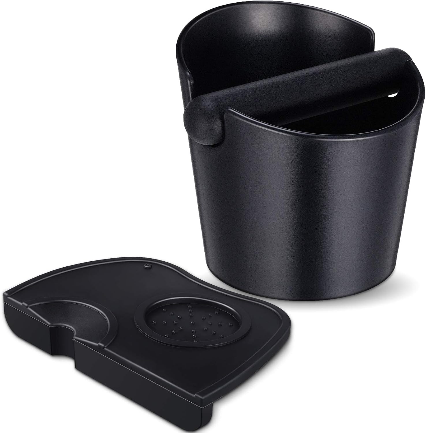 Set of 2 Pieces Espresso Knock Box and Coffee Tamper Mat Reliable Barista Tools with Removable Knock Bar Non-slip Base Food Safe Silicone Espresso Tamper Mat for Barista Bar Shop Worktop Set of 2 Pieces Espresso Knock Box and Coffee Tamper Mat Reliable Barista Tools with Removable Knock Bar Non-slip Base Food Safe Silicone Espresso Tamper Mat for Barista Bar Shop Worktop