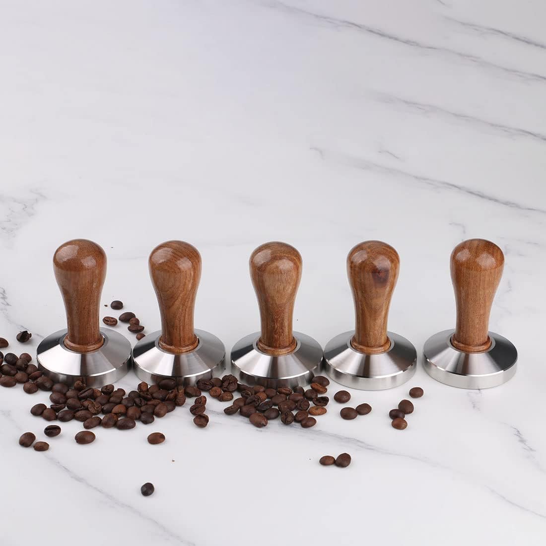Stainless Steel Coffee Tamper 51mm Barista Espresso Base Coffee Bean Press Stainless Steel Coffee Tamper 51mm Barista Espresso Base Coffee Bean Press