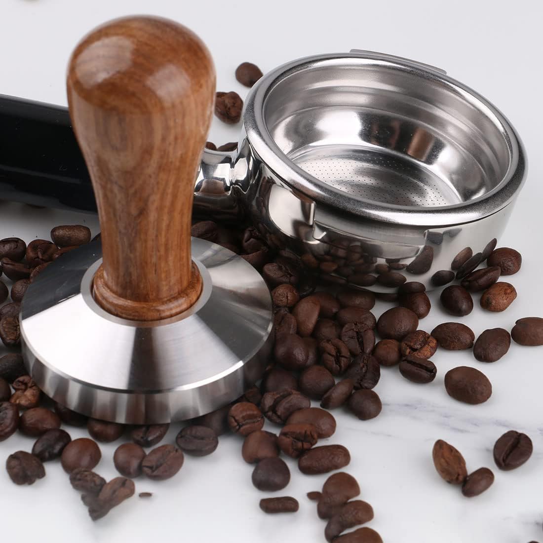 Stainless Steel Coffee Tamper 51mm Barista Espresso Base Coffee Bean Press Stainless Steel Coffee Tamper 51mm Barista Espresso Base Coffee Bean Press