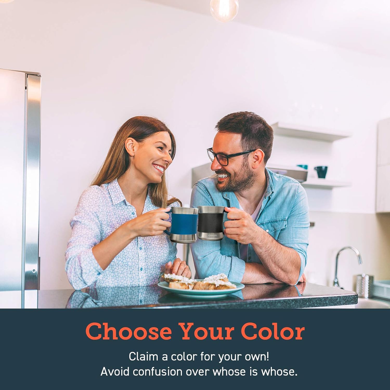 COSORI Coffee Mug with Lids Set of 2, Stainless Steel Cups with Heat-resistant Handle Slip-resistant Sleeve, 17 oz, Best Match w/Mug Warmer, for Coffee,Tea,Water,Cocoa, Milk, C1601-CM, Black Blue COSORI Coffee Mug with Lids Set of 2, Stainless Steel Cups with Heat-resistant Handle Slip-resistant Sleeve, 17 oz, Best Match w/Mug Warmer, for Coffee,Tea,Water,Cocoa, Milk, C1601-CM, Black Blue