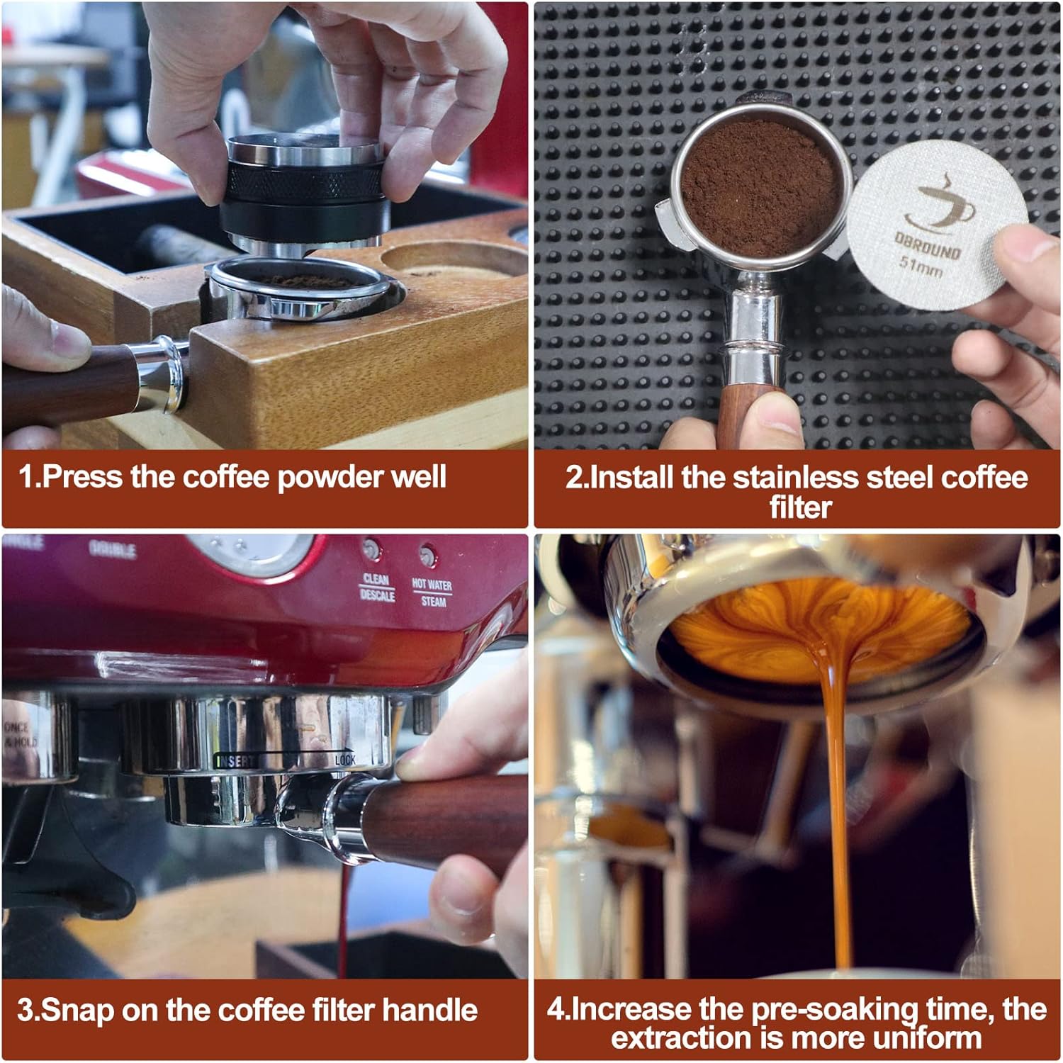 2 Packs 53.5 Puck Screen with Stand - Metal Espresso Coffee Filter, Reusable Puck Screen Replacement, Perfect Espresso Distribution Tool Compatible with Espresso Machine 54mm Portafilter Basket 2 Packs 53.5 Puck Screen with Stand - Metal Espresso Coffee Filter, Reusable Puck Screen Replacement, Perfect Espresso Distribution Tool Compatible with Espresso Machine 54mm Portafilter Basket