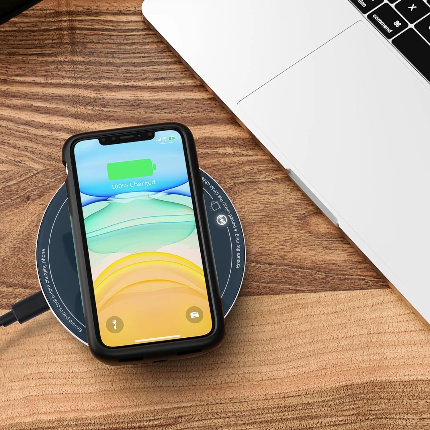 APEKX Warm Cup Coffee Mug Warmer Set - Smart Stable Constant Temperature 131°F, 15W Wireless Charging, 12.8 oz Capacity - Supports USB-C Interface, Automatic Power On/Off Function (4 H). (Deep Navy) APEKX Warm Cup Coffee Mug Warmer Set - Smart Stable Constant Temperature 131°F, 15W Wireless Charging, 12.8 oz Capacity - Supports USB-C Interface, Automatic Power On/Off Function (4 H). (Deep Navy)