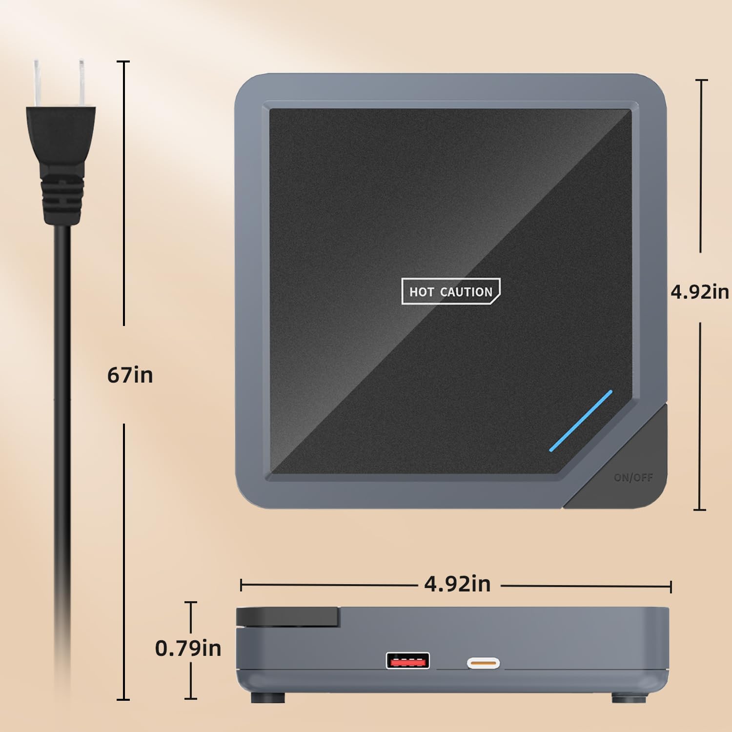 Coffee Mug Warmer Cup Warmer: Coffee Warmer for Desk Candle Warmer Plate Coffee Warmer Smart Mug Heated Mug As USB Charger Wax Warmer for Coffee, Tea, Milk, Hot Chocolate, Beverage (no Mug) Coffee Mug Warmer Cup Warmer: Coffee Warmer for Desk Candle Warmer Plate Coffee Warmer Smart Mug Heated Mug As USB Charger Wax Warmer for Coffee, Tea, Milk, Hot Chocolate, Beverage (no Mug)