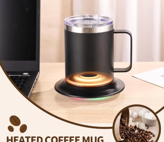 Heated Coffee Mug Warmer Set (Black) review