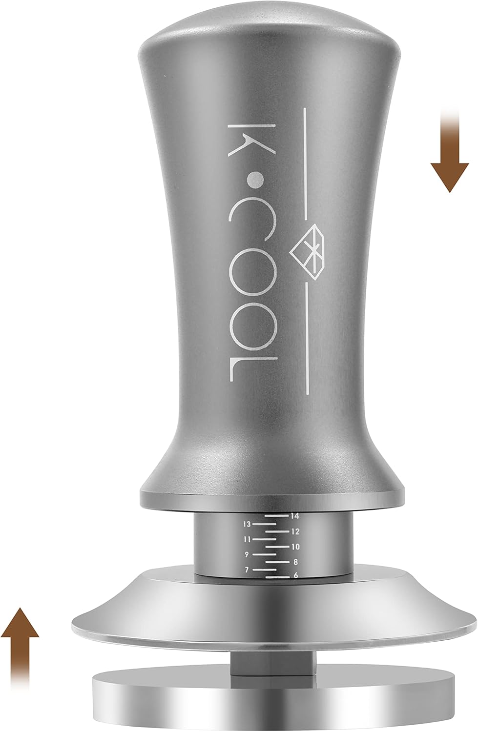 K COOL 51mm Coffee Espresso Tamper, Premium Barista Tools, Calibrated Spring Tamper, 100% Stainless Steel Flat Base Tamper with Scale Mark for Espresso Machine (Black) K COOL 51mm Coffee Espresso Tamper, Premium Barista Tools, Calibrated Spring Tamper, 100% Stainless Steel Flat Base Tamper with Scale Mark for Espresso Machine (Black)