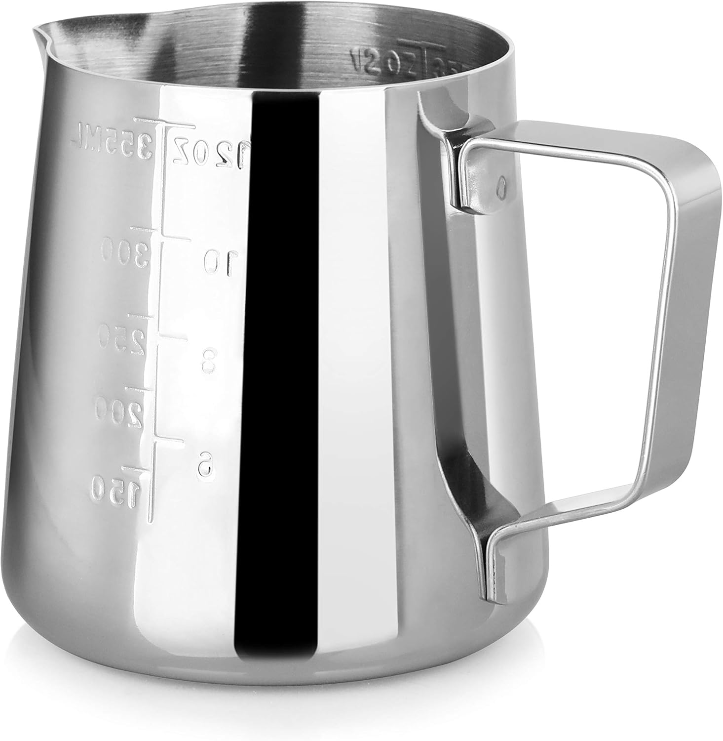 New Star Foodservice Commercial Grade Stainless Steel 18/8 Frothing Pitcher (12-Ounce (Combo Set)) New Star Foodservice Commercial Grade Stainless Steel 18/8 Frothing Pitcher (12-Ounce (Combo Set))