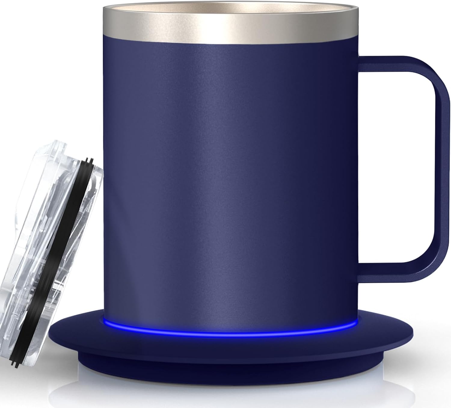 Smart Temperature Control Coffee Mug for Desk,Heated Cup with 10Hrs Auto Shut Off, USB Powered Mug Warmer Set (12oz-Royal Blue) Smart Temperature Control Coffee Mug for Desk,Heated Cup with 10Hrs Auto Shut Off, USB Powered Mug Warmer Set (12oz-Royal Blue)