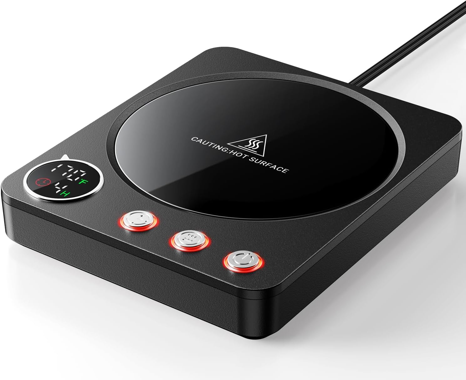 SWEETFULL Coffee Mug Warmer – 36W Coffee Cup Warmer for Desk with Smart Display Auto Shut-Off, Candle Warmer, Electric Cup Warmer for Coffee, Milk and Tea, for Women Men (Black) SWEETFULL Coffee Mug Warmer – 36W Coffee Cup Warmer for Desk with Smart Display Auto Shut-Off, Candle Warmer, Electric Cup Warmer for Coffee, Milk and Tea, for Women Men (Black)