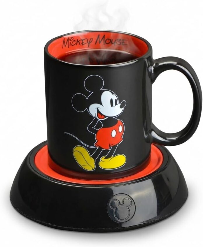 disney-mickey-mouse-mug-warmer-with-12-oz-mug-by-select-brands-coffee-cup-warmer-with-ceramic-mug-included-electric-warm