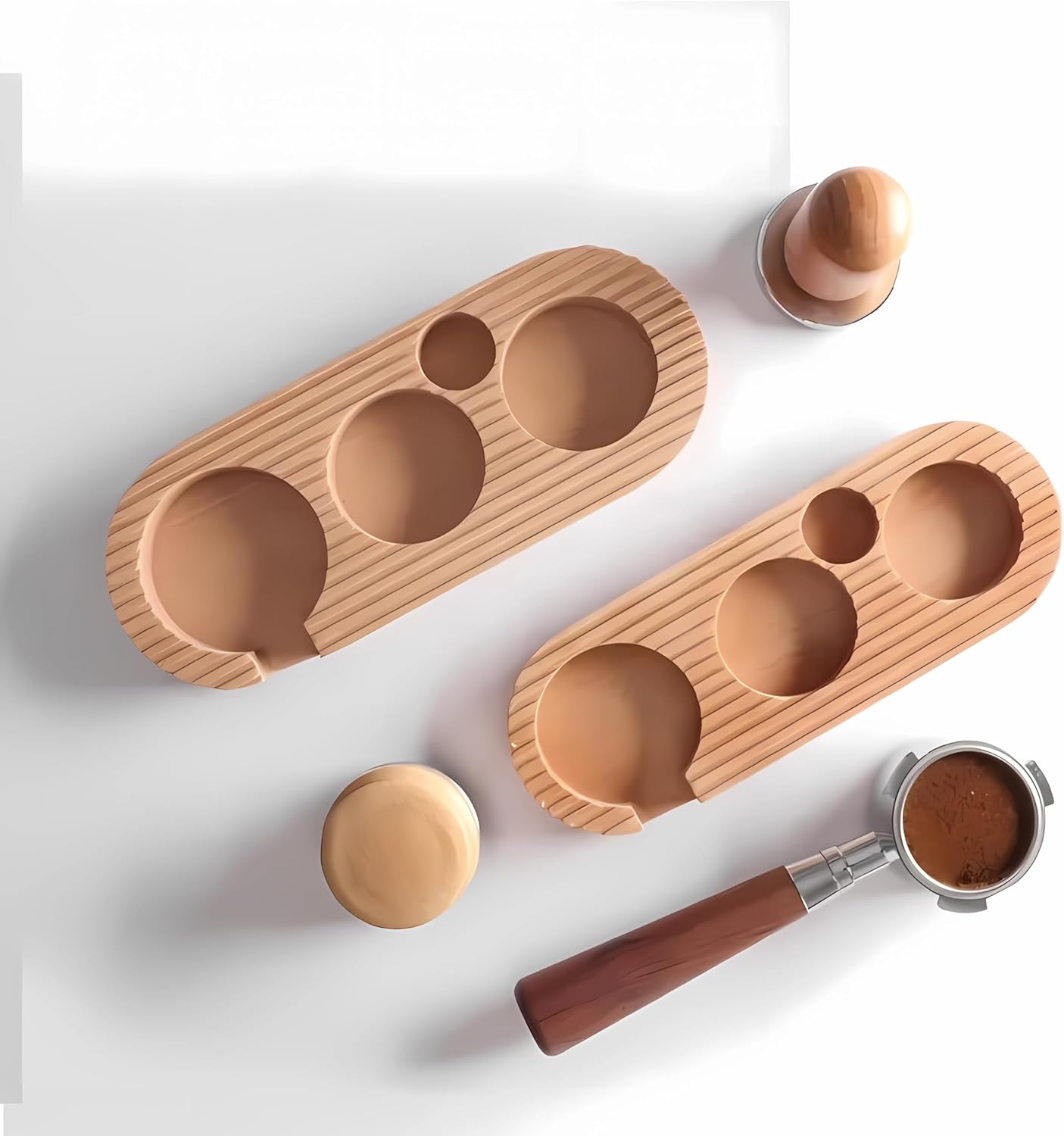 Espresso Tamping Station - Professional Barista-Quality Tamping For Perfect Coffee - Espresso Accessories Tool for Baristas (Dark) Espresso Tamping Station - Professional Barista-Quality Tamping For Perfect Coffee - Espresso Accessories Tool for Baristas (Dark)