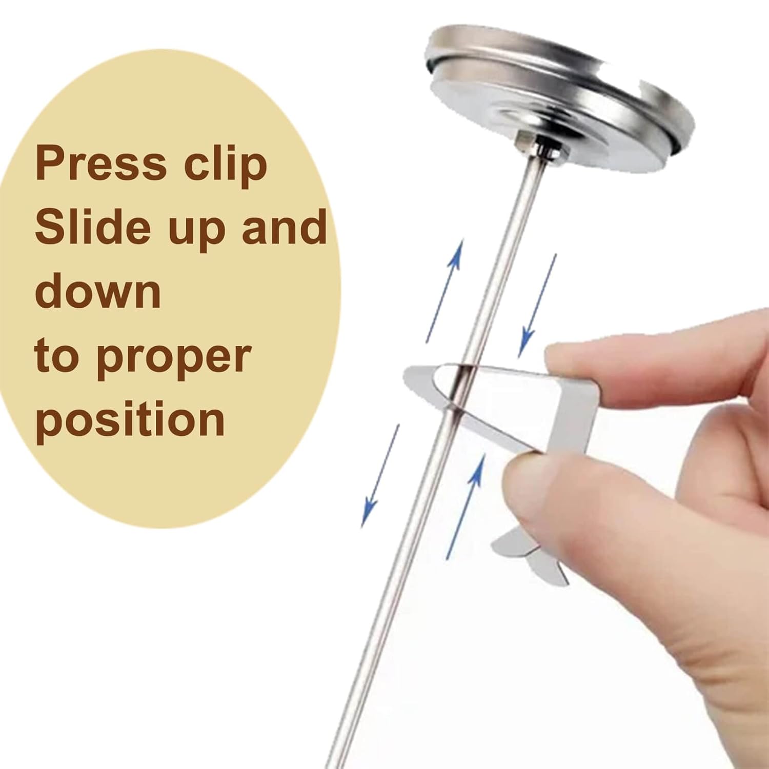 Milk Frothing Thermometer for Coffee Chocolate - Cappuccino Frothy Milk Foam Stainless Steel Thermometer for 12 Oz, 20 Oz and 32 Oz Espresso Steaming Pitchers 2 Dail 5 Stem Milk Frothing Thermometer for Coffee Chocolate - Cappuccino Frothy Milk Foam Stainless Steel Thermometer for 12 Oz, 20 Oz and 32 Oz Espresso Steaming Pitchers 2 Dail 5 Stem