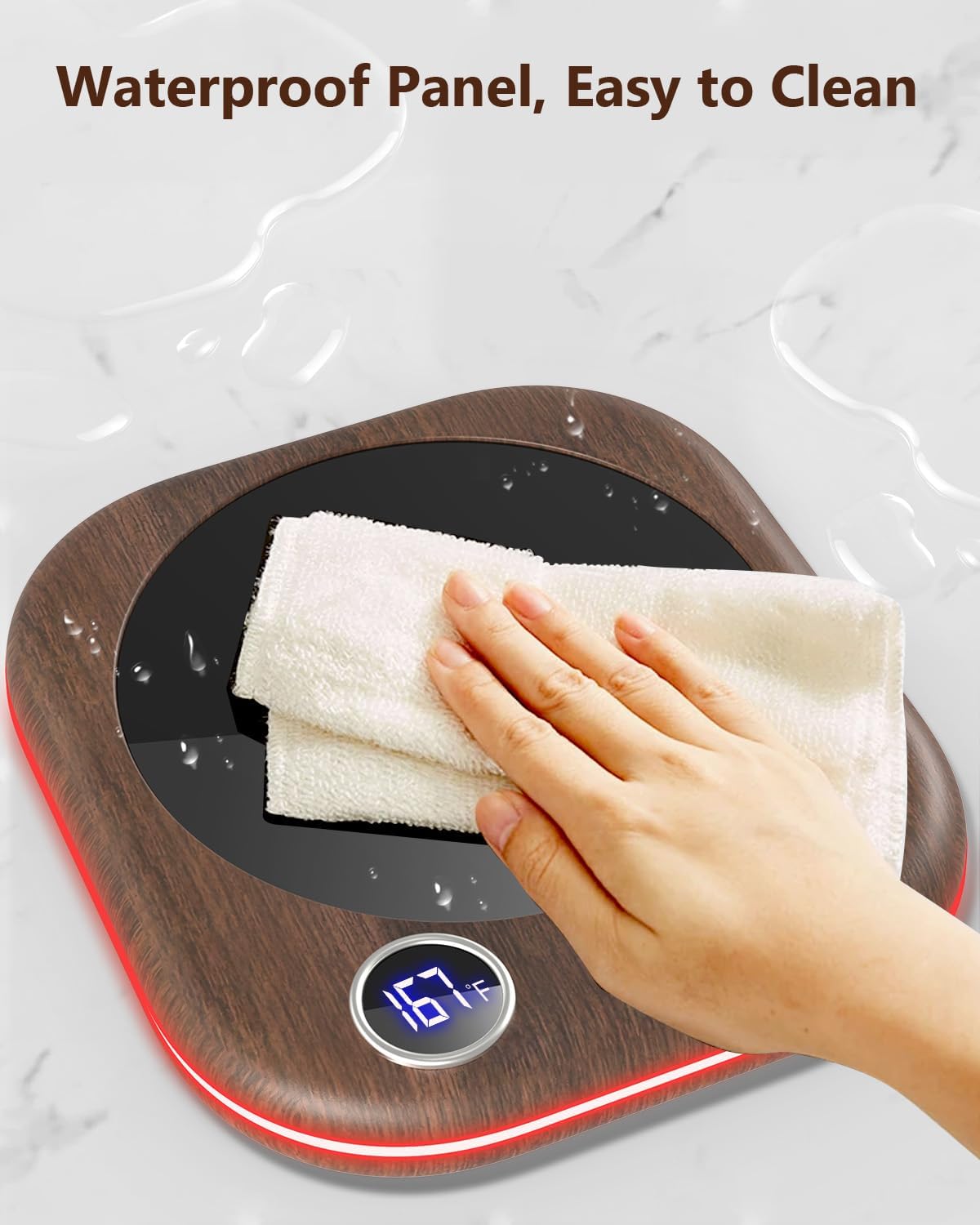 MQUPIN Mug Warmer, Coffee Mug Warmer for Desk- 3 Temp (113℉/131℉/167℉), 4 Hours Auto Off, Candle Warmer Plate with 1-12 Hours Timer, Coffee Accessories Keeping Beverage Warmer(Wood Grain) MQUPIN Mug Warmer, Coffee Mug Warmer for Desk- 3 Temp (113℉/131℉/167℉), 4 Hours Auto Off, Candle Warmer Plate with 1-12 Hours Timer, Coffee Accessories Keeping Beverage Warmer(Wood Grain)