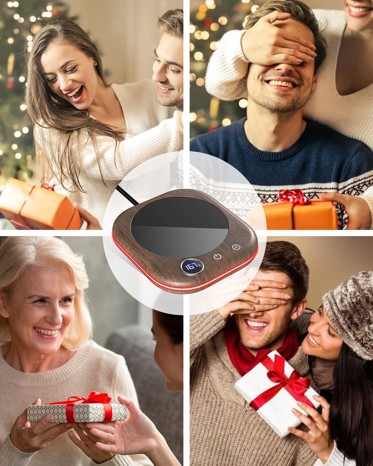 MQUPIN Mug Warmer, Coffee Mug Warmer for Desk- 3 Temp (113℉/131℉/167℉), 4 Hours Auto Off, Candle Warmer Plate with 1-12 Hours Timer, Coffee Accessories Keeping Beverage Warmer(Wood Grain) MQUPIN Mug Warmer, Coffee Mug Warmer for Desk- 3 Temp (113℉/131℉/167℉), 4 Hours Auto Off, Candle Warmer Plate with 1-12 Hours Timer, Coffee Accessories Keeping Beverage Warmer(Wood Grain)