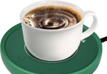 ASAMASA Smart Coffee mug Warmer, Candle Warmer,With Gravity Switch Auto Shut-On/Off, Keep the drink at a pleasant t temperature, Safely and evenly release the aroma Without a Flame, A thoughtful gift.