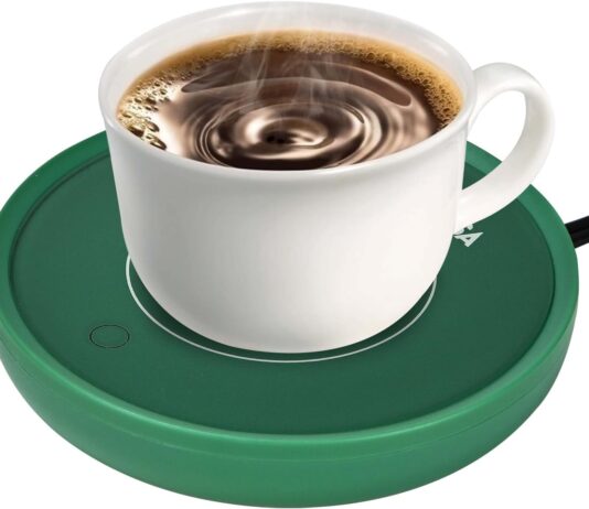 ASAMASA Smart Coffee mug Warmer, Candle Warmer,With Gravity Switch Auto Shut-On/Off, Keep the drink at a pleasant t temperature, Safely and evenly release the aroma Without a Flame, A thoughtful gift.