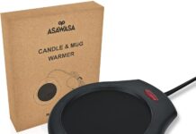 ASAWASA Coffee Mug Warmer, Candle Warmers for Large Jar, Safely Releases Scents Without a Flame, Enjoy Your Warm Coffee Tea and Milk, Gifts for Festival Birthday Men Women Mom Dad.
