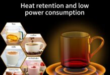 Coffee Mug Warmer Electric Cup Warmer for Office Desk Use Auto Shut Off Temperature Settings 9 Hour Timer Settings Smart Coffee Warmer Plate Milk Tea Water (No Cup)