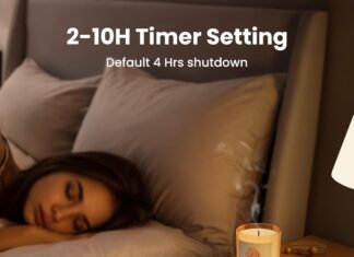 Gaiatop Coffee Mug Warmer, 3 Temperature Settings, 2-10H Auto Shut Off and Warm Strip Indicator Lights, 50W Smart Cup Warmers Fast Heating Plate for Tea Milk Cocoa Candle, Stocking Stuffers, Wood