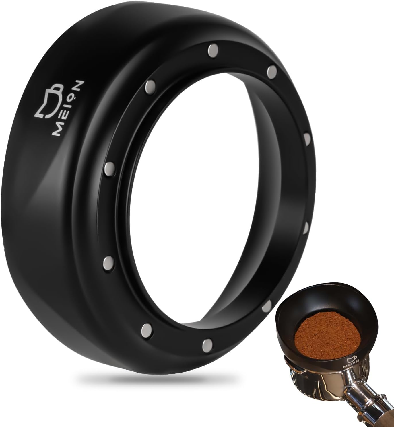 MEION 54mm Dosing Funnel for Breville Portafilters, Magnetic Espresso Dosing Funnel Coffee Funnel, Espresso Tools Espresso Accessories (Black, 54mm) MEION 54mm Dosing Funnel for Breville Portafilters, Magnetic Espresso Dosing Funnel Coffee Funnel, Espresso Tools Espresso Accessories (Black, 54mm)