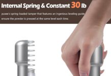 PUSEE 51mm Espresso Coffee Tamper,Premium 30lb Calibrated Espresso Tamper Upgrade Coffee Tamper with Spring Loaded, Stainless Steel Ground Tamper for Barista Home Coffee Espresso Accessories