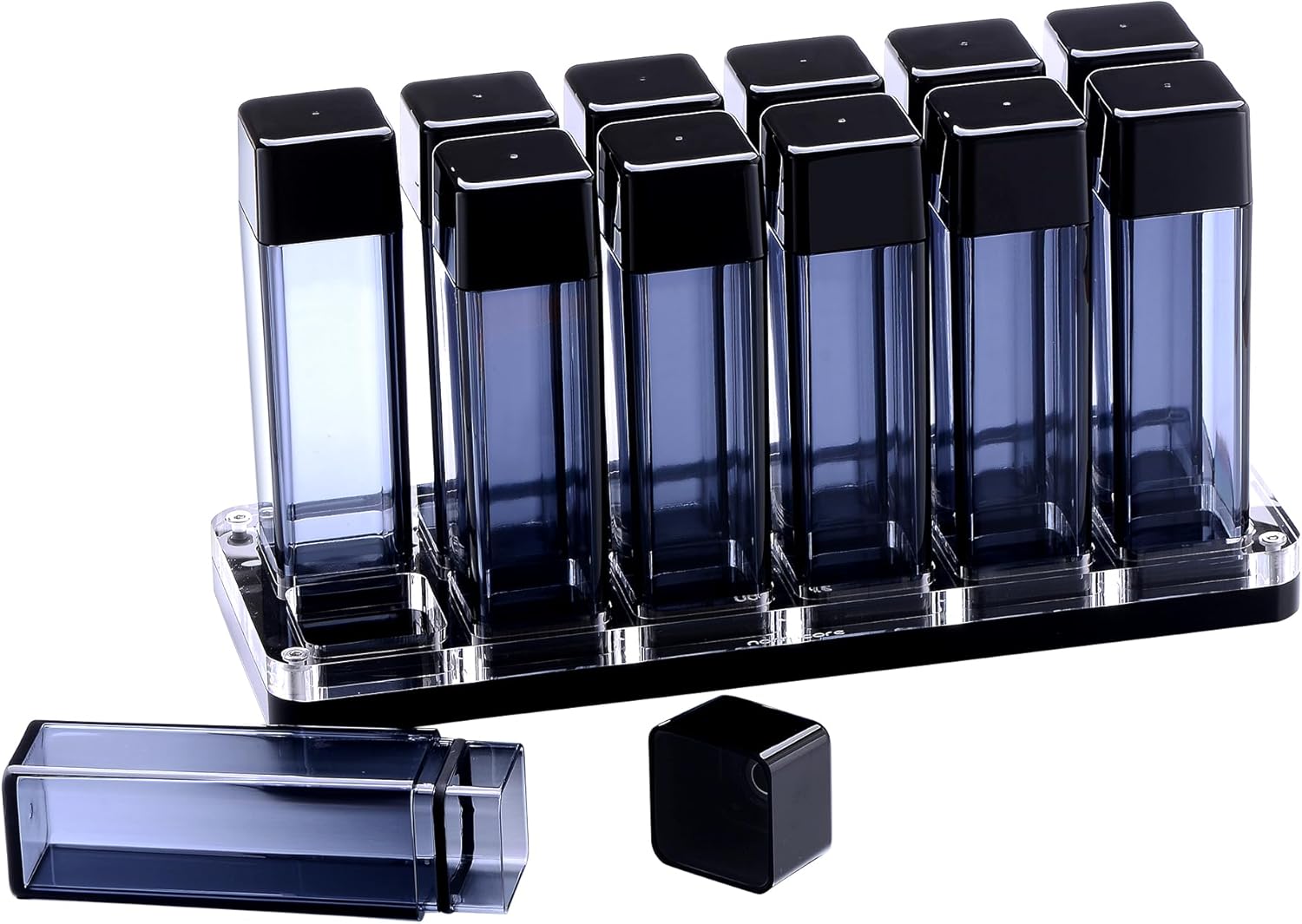 Normcore Single Dose Coffee Bean Storage Containers - Tubes Espresso Bean Cellars with Stand Hopper - One-Way Exhaust Valve - Capacity 25-28g - Lt Smoke Grey Normcore Single Dose Coffee Bean Storage Containers - Tubes Espresso Bean Cellars with Stand Hopper - One-Way Exhaust Valve - Capacity 25-28g - Lt Smoke Grey