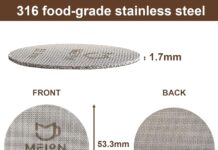 Espresso Puck Screen 53.3mm Reusable Coffee Filter for Espresso Portafilter Filter Basket 54mm, 1.7mm Thickness 150μm, 316 Stainless Steel Espresso Filter Screen (53.3MM)