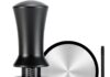 JacoJe Coffee 51mm Espresso Tamper, Espresso Accessorie Kit, Spring-Loaded WDT Barista Tool Calibrated (30 lb) 100% Stainless Steel Flat Base Tamper for Espresso Machine with Silicone Pad and Brush