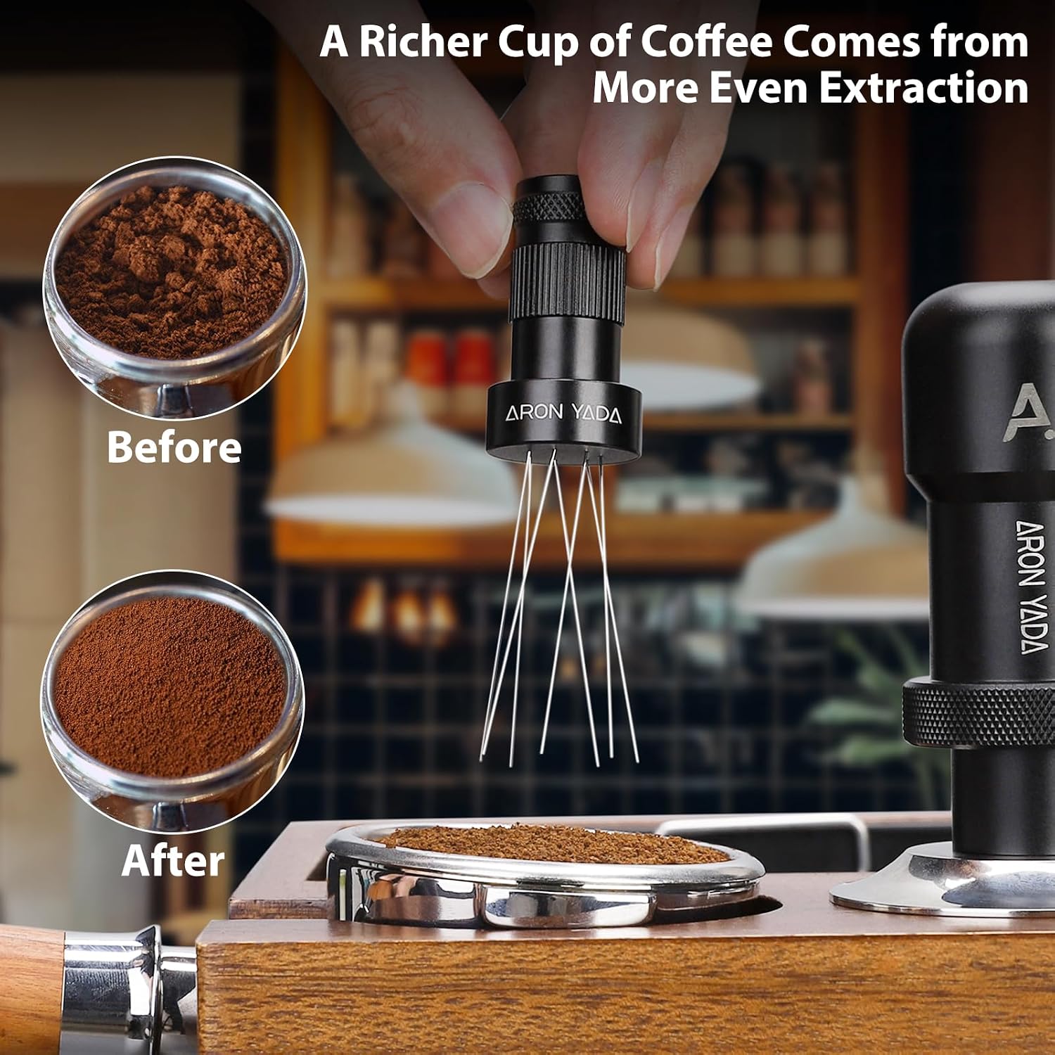 WDT Espresso Distribution Tool,0.4mm Magnetic Espresso Stirrer Tool with Extra Stainless Steel Needles for Coffee Espresso Distributor with Stand for Barista Espresso Accessories WDT Espresso Distribution Tool,0.4mm Magnetic Espresso Stirrer Tool with Extra Stainless Steel Needles for Coffee Espresso Distributor with Stand for Barista Espresso Accessories