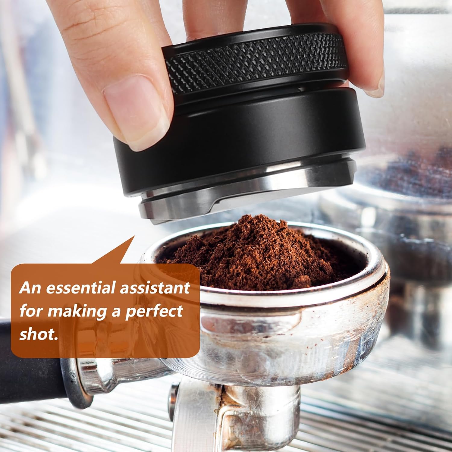 51mm Adjustable Espresso Coffee Distributor,Espresso Distribution Tool with Angled Slopes Fits 51mm Bottomless Portafilter 51mm Adjustable Espresso Coffee Distributor,Espresso Distribution Tool with Angled Slopes Fits 51mm Bottomless Portafilter