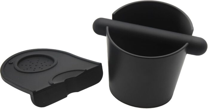 IAOSEN 5 inch Coffee Knock Box Espresso Knock Box with a longer detachable Knocking Rod Shock-Absorbent Durable Non-Slip Base Espresso Machine Accessories Espresso Dump Bin for Home/Office IAOSEN 5 inch Coffee Knock Box Espresso Knock Box with a longer detachable Knocking Rod Shock-Absorbent Durable Non-Slip Base Espresso Machine Accessories Espresso Dump Bin for Home/Office